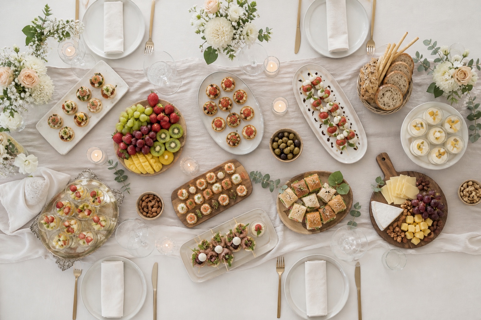 Montaje de banquete y pasabocas DELIRICURAS para eventos
